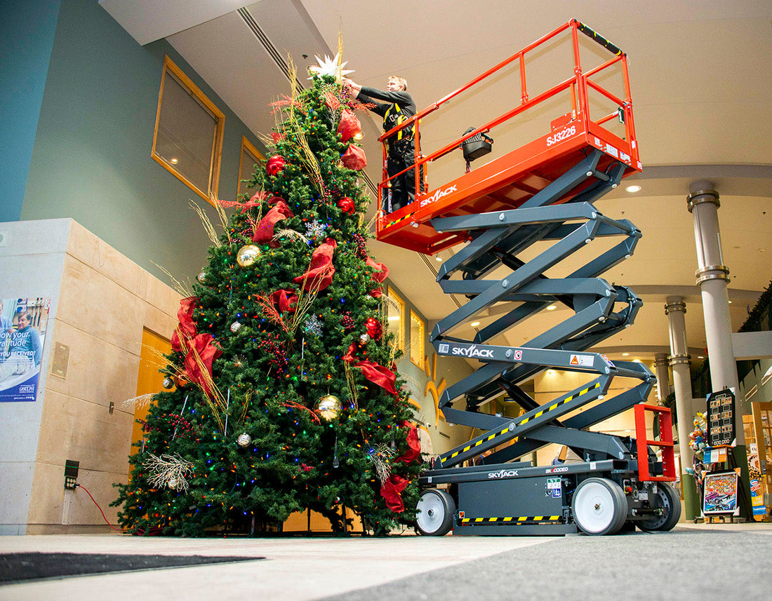 Lifting Holiday Deadlines: How Scissor Lift Rentals Speed Up End-of-Year Projects